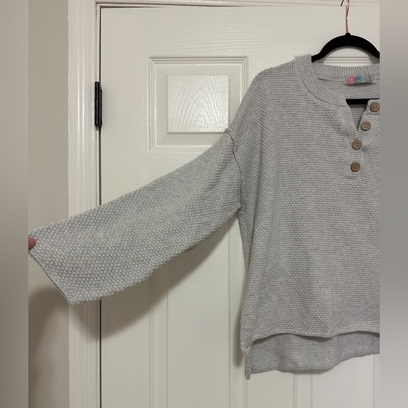 Free People Hailey Top Only, Ivory Heather Small - Picture 4 of 6